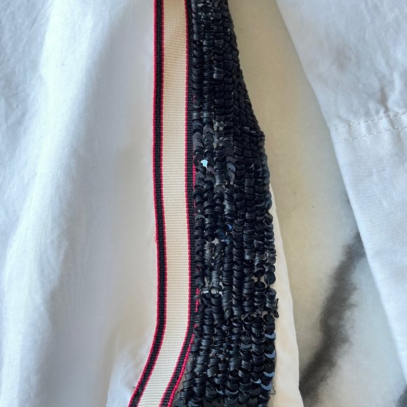 J.Crew Button Down White Shirt with Sequin Detail - Picture 11 of 16